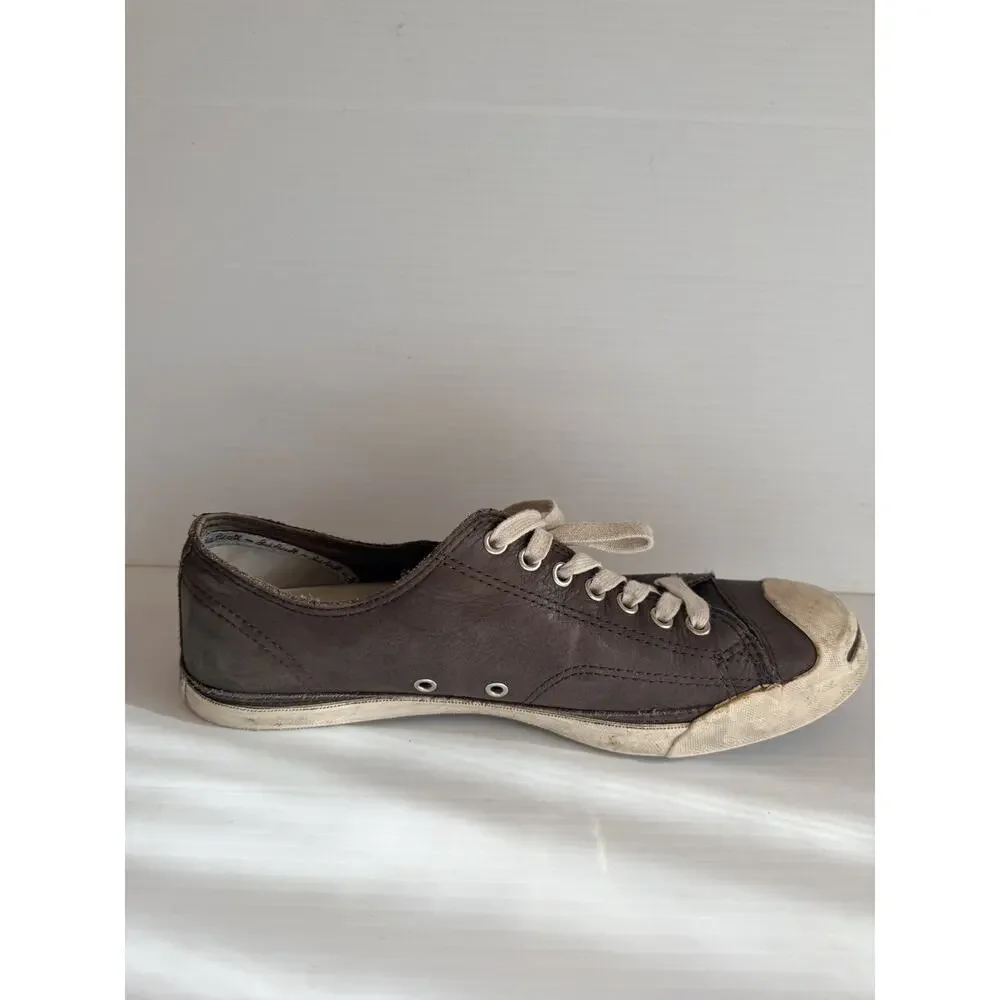 Vintage CONVERSE JACK PURCELL Brown Tennis Shoes Mens Size 10